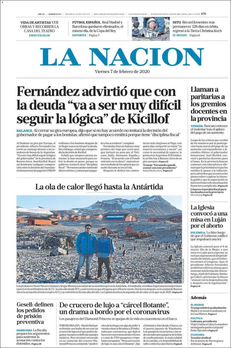 Une de Nacion 07.02.2020