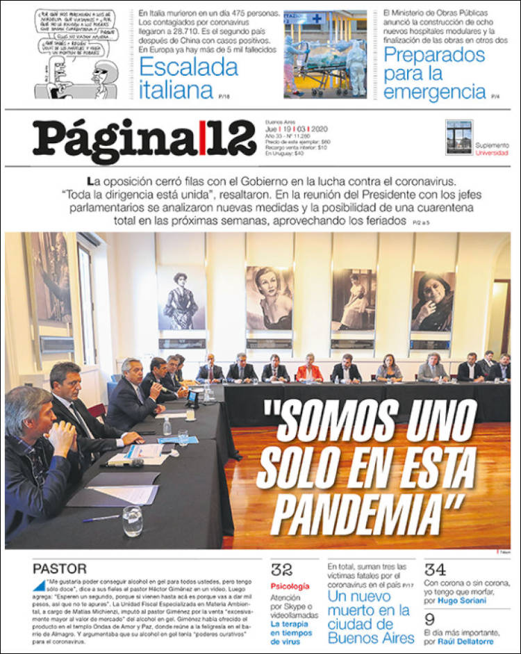 Pagina 12 19.03.2020