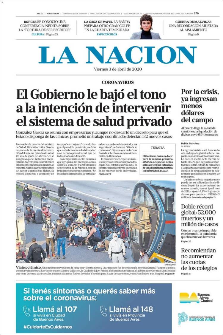 Une de Nacion 03.04.2020