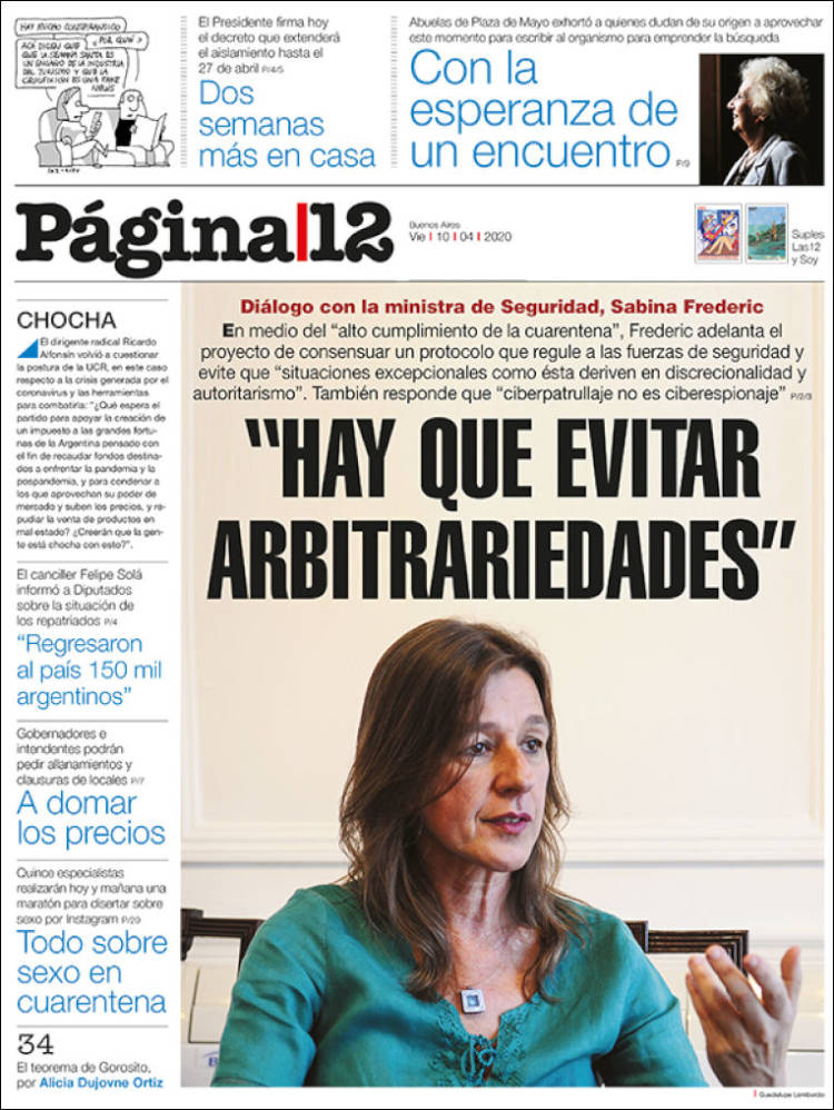 Pagina 12 10.04.2020