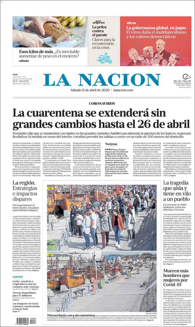 Une de Nacion 11.04.2020