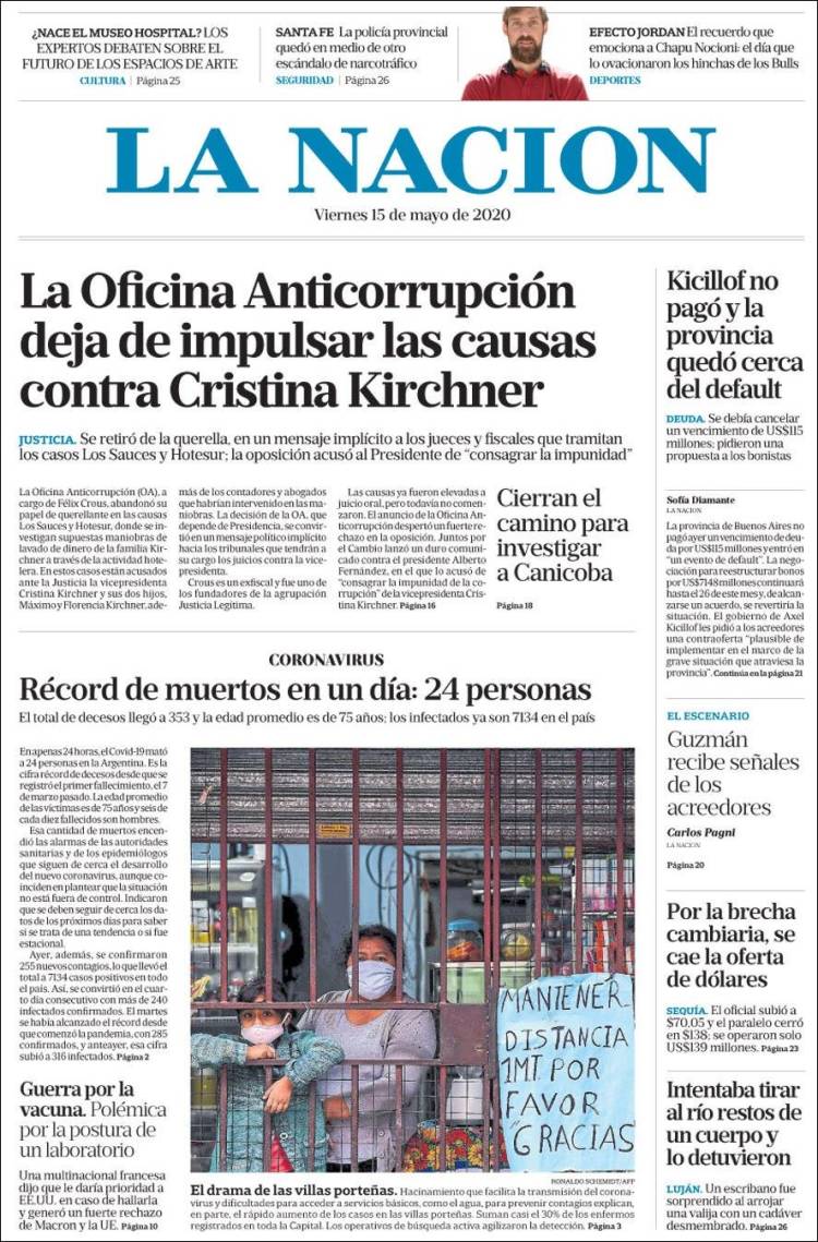 Une de Nacion 15.05.2020