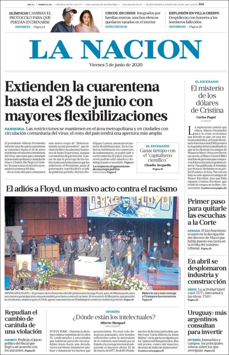 Une de Nacion 05.06.2020