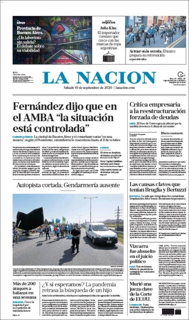 Une de Nacion 19.09.2020