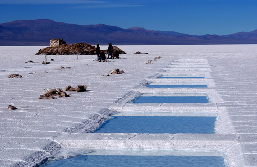 Les Salinas Grandes, dans le Nord-Ouest argentin