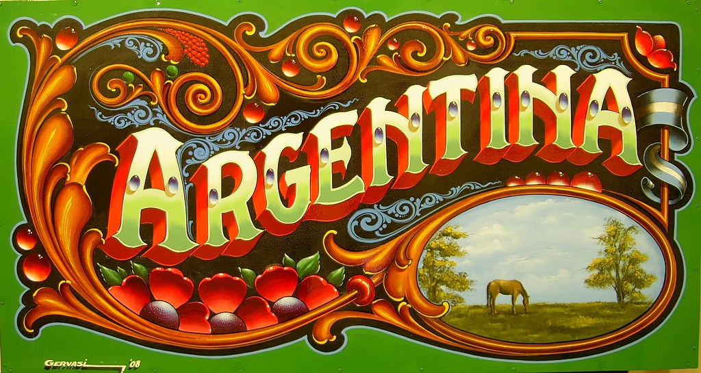 Affiche d'un Fileteado Argentin